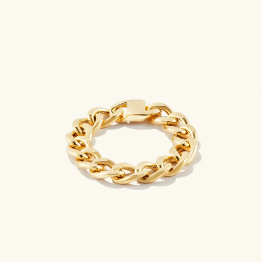 Bold guldkedja ring